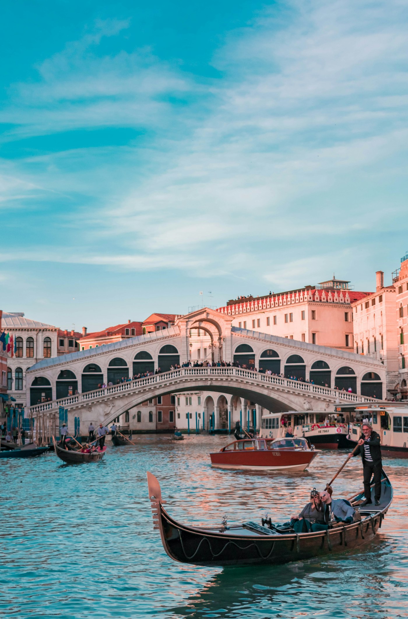 Venice canals and historic architecture