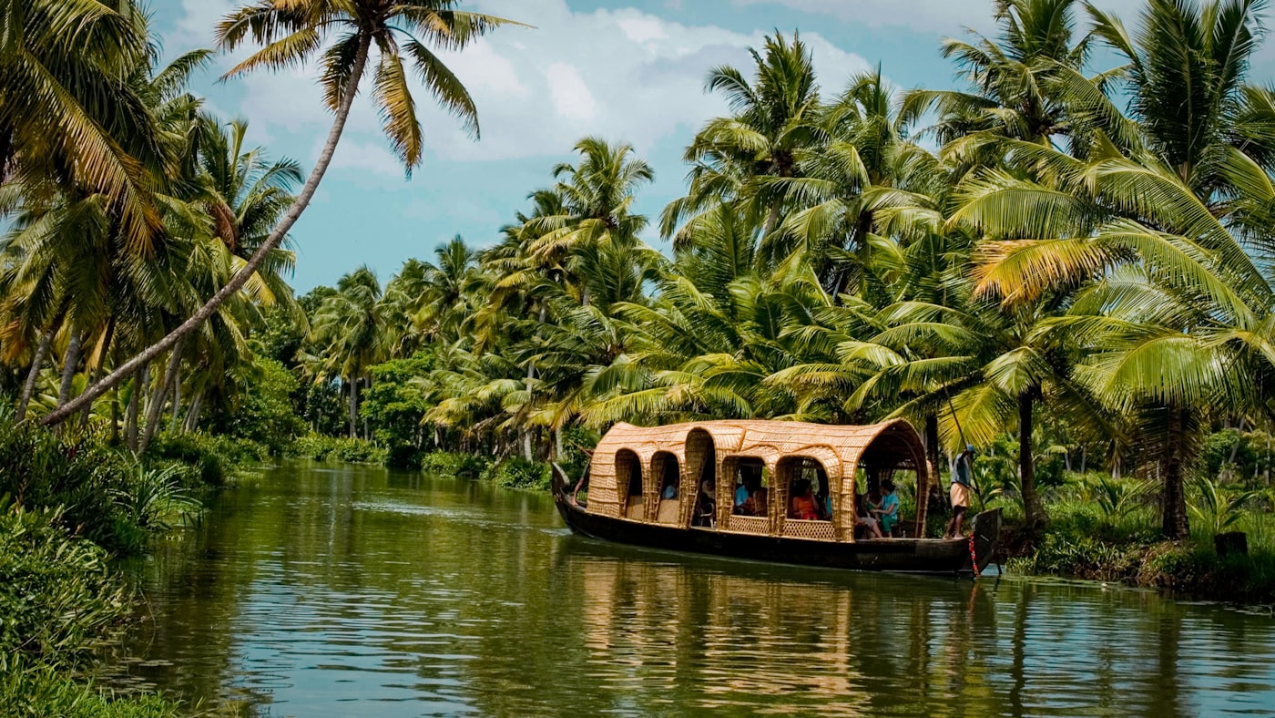 Houseboat on the Kerala backwaters
