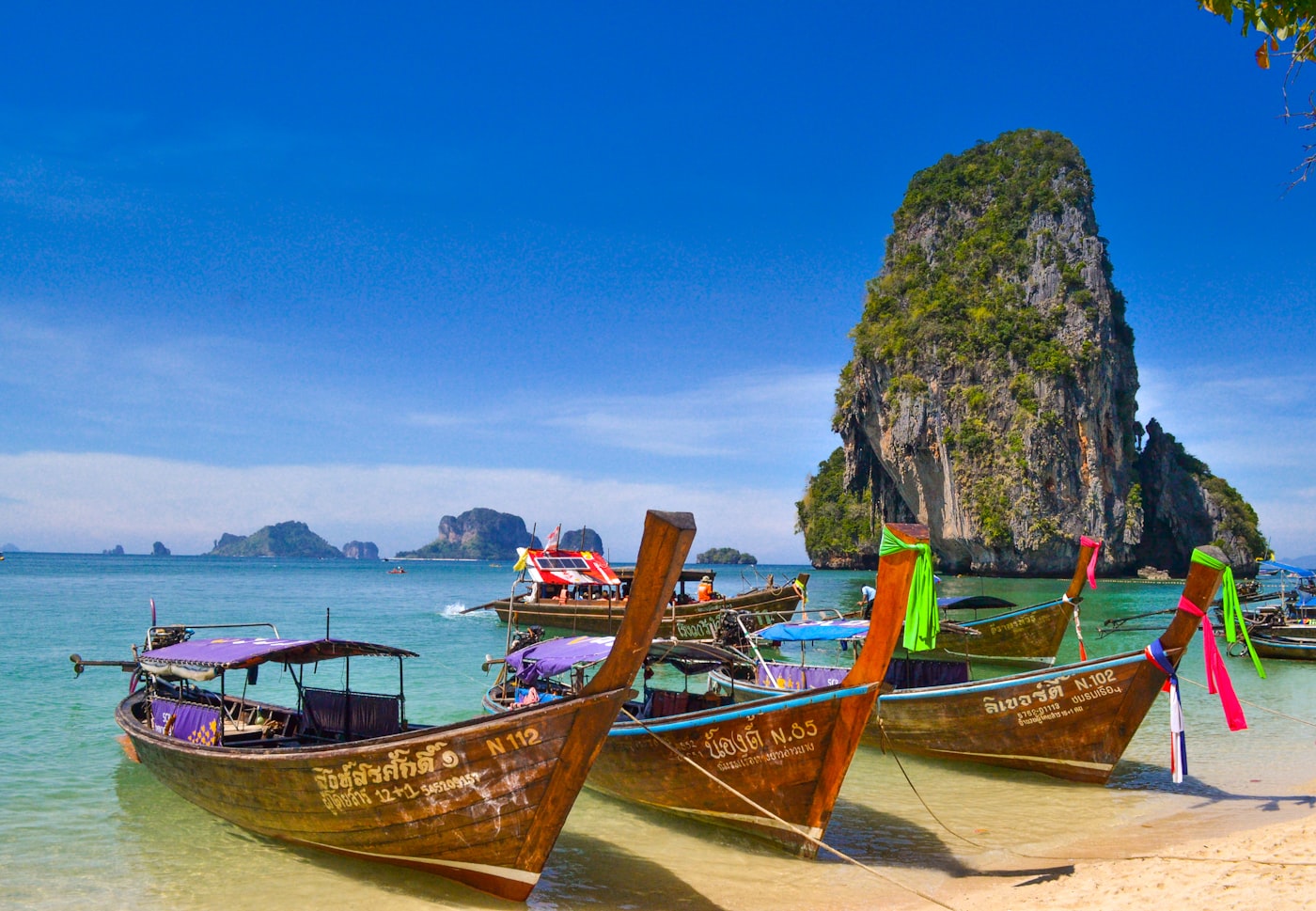 Tropical limestone islands in Thailand